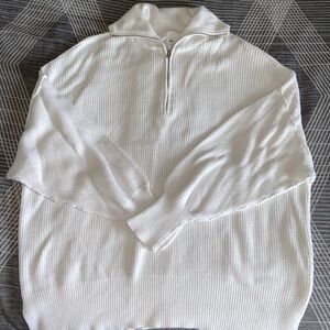 aerie beyond quarter zip sweater